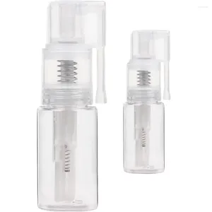 Storage Bottles 2Pcs Powder Spray Bottle Multi Use Clear Refillable Oral Hair Salon Hairstyling Home Cleaning Plants