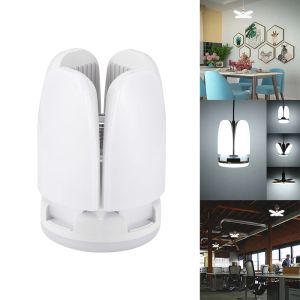 Lâmpada de ventilador de lâmpada E27 LED 220V 110V 28W 360 ° LED dobrável lâmpada lâmpada industrial para o teto em casa Luz da garagem