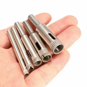 1 ~ 10pcs 5/6/8/10/12 mm beschichtete Bohrbit Set Set Fliesen -Marmorglas Keramikloch Sägebohrbits für Elektrowerkzeuge Home Tools