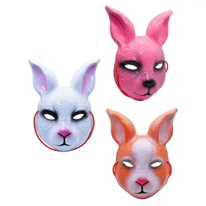 Party Supplies Mask Halloween Masquerade 3D PVC Animal Headbonad Head för Cosplay Costume Carnival