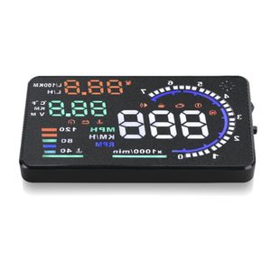 5.5" Car Driving HUD OBD2 Head Up Display Digital Windshield Projector with Utra Clear Large Screen Multifunctions Plug and Play