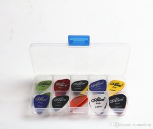 Alice Guitar Picks 1 Box Case Acoustic Electric Bass Pic Plectrum Mediator Musikinstrument Tjocklek Mix 058156747947