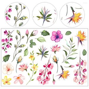 Wallpapers Practical Wall Stickers Flower Pattern Decals For Decorative Creative Self-adhesive Plant