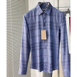 Camicia per uomo blusa camicie d'affari a maniche lunghe maschile designer top vintage abiti da moda maschi abbassa abbigliamento da colletto fz2403293