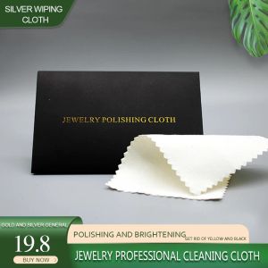 Equipamentos 100 limpando jóias oxidação de joias amareling pano polimento de pano de ouro e pano de manutenção de jóias prateadas