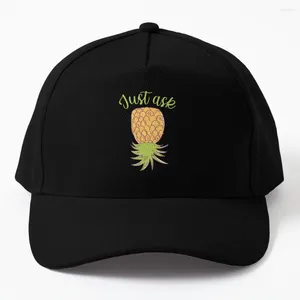 Ball Caps do góry nogami ananasa: po prostu zapytaj czapkę baseballową w kapeluszu dżentelmena kobiet