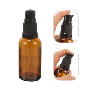 Storage Bottles 6 Pcs Essential Oil Bottle Travel Liquid Spray Leakproof Toiletry Lotion Glass With Pump Containers