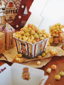 Skålar stjärna man keramisk popcorn snack skål stor kapacitet frukt kreativ söt dessert
