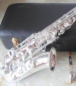 Zupełnie nowy Made in Japan Silverplated Yas 82Z Saksofon Saksofon Lakier saksofonowy Alto Falling E Sax Gold Keys Tenor SaxPhone WI1732346