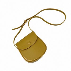 solid Color Saddle Shoulder Bag Simple Versatile Handbags Designer Luxury Fi New Small Handbags High Quality Casual Leather Z75e#