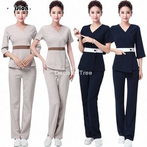 2024 Beauty Sal Spa weibliche Arbeitskleidung Hotel Rezeption Arbeitskleidung Spa Uniform Sauna Fußbad Uniformen Sal Uniformen 93yI #