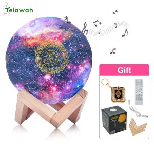 Altoparlanti Telawah 16 colori Speaker Quran Controllo dell'app App Islam Wireless Bluetooth Night Light 18 Recitanti 15 Lingue pervocatore musulmano Corano