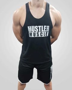 Men's T-Shirts 2022 Summer Muscle Fitness Brand Tank Top Mens Breathable Cotton Fitness Gym Mens Compression Tank Top J240330