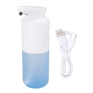 Dispensador de sabão líquido, máquina de distribuição com sensor, 350ml, automático, inteligente, recarregável, ipx4, à prova d'água, para detergente el