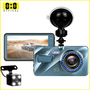 Bil DVR Dash Cam for Car Dual Black Box fordonsvideoinspelare Dash Camera