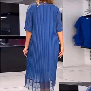 Urban sexy Kleiderparty elegante Frauen Kleider Plus Size Mesh Patchwork Midi mit Rüschensaum für weich