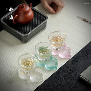 Teaware Sets Glass Tea Ceremony The Saucer Teacup Mat Set Cup Creative Japanese Gourd Insulation Tray