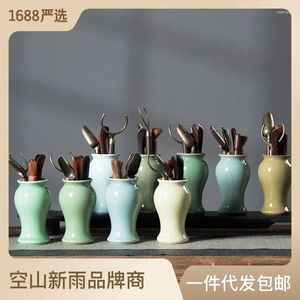 Tea Scoops Kongshan Xinyu Longquan Celadon Ceremony Six Gentlemen Bamboo Set Spoon Clip Accessorie