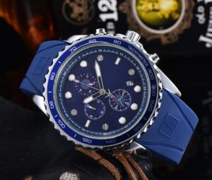 2024 New Top Brand black silicone quartz fashion mens time clock watches auto date men dress designer watch wholesale male gifts wristwatch 365