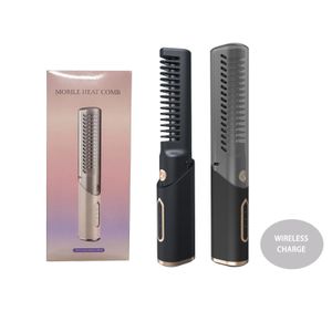 Electric Hair Brushes Hair Straightener Hair Styling Appliances Comb Wireless Curling Iron Hair Styler Flat Iron 240326