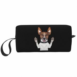 funny Dog Jack Russell Terrier Meme Cosmetic Bag Women Kawaii Big Capacity Pet Lover Makeup Case Beauty Storage Toiletry Bags i1Eg#