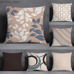 Pillow 45x45cm Nordic Floral Geometric Pattern Decorative case Living Room Sofa Office Cushion Cover Home Decor Y240401