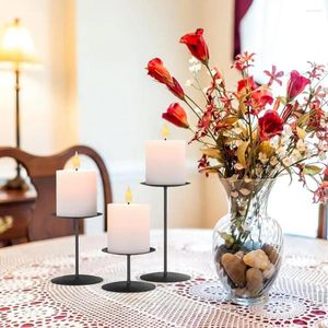 Candle Holders Metal Holder Slim Pole Candlestick Elegant Iron Set For Weddings Parties Home Decor Modern Housewarming