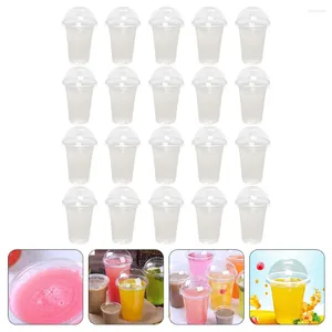 Tek kullanımlık fincan pipetler 30 set içecek suyu bardağı çok fonksiyonlu plastik içecek şeffaf içme cam taşınabilir abs çocuk