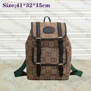Sıcak yüksek kaliteli tasarımcı çantası klasik ikiitre tasarımcı sırt çantası erkek kadınlar backpack moda öğrenci okul çantası baskılı tuval deri okul çantası sırt çantası