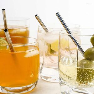 Drinking Straws 4pcs Drinkware Cup Bar Short Metal For 304 Glasses Cocktail Kids Stainless Reusable Steel Eco