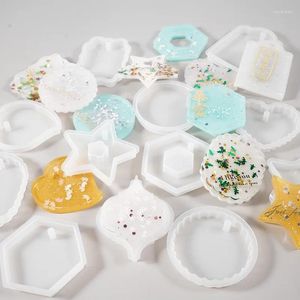 Baking Moulds Heart-shaped Mold Hexagon Highlight Wavy Oval Epoxy Resin Jewelry Pendant Tools