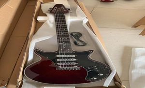 Custom Made Arrival Guild BM01 Brian May Red Guitar Black Pickguard 3 pickups Tremolo Bridge 22 Frets China Guitars 2563506