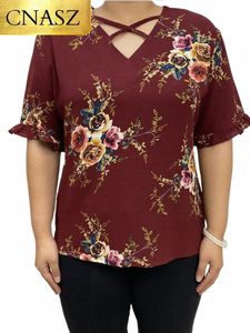 Nya högkvalitativa blusar kvinna plus storlek kläder plus size grafik t-shirts fi toppar mellanöstern skjortor stor storlek tunika 5xl k4ik#