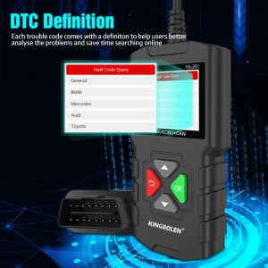 Kingbolen YA201 CAR OBD2 EOBD CODE Reader Professional Auto Scanner для проверки двигателя Диагностические инструменты PK запуск CR3001