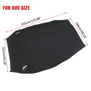 190T Waterproof Car Half Body Cover Sun Shade Sunscreen UV Snow Resistant Automobile Accessories For Car Care