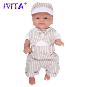 IVITA WB1512 14inch 1.65kg 100% Full Body Silicone Reborn Bebe Doll Coco Soft Dolls Realistic Boy Baby DIY Blank Children Toys