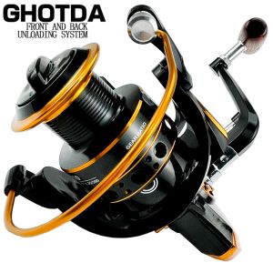 Carretilhas DC1000 ~ 7000 Farcasting Reel Roda Linha de Pesca Mar Oblíqua Boca Metal Lidar Com Carretel Acessórios De Pesca Pesca