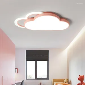 Taklampor Moln LED -lampan för barn Rum Pink/Vit/Blue Lamp i Bedroom Nursery Baby Baby