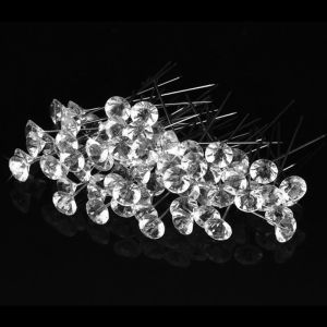 2024 1 Box Diamond Big Head Sewing Pins Corsages Pins Wedding Bouquet Pins Stitching Needles Traight Pins Apparel Sewing Accessories