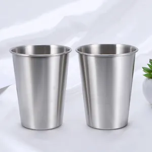 Wine Glasses Stainless Steel Cup Coffee Storage Camping Drink Outdoor Beer Mug Cups Drinking Convenient Water Metal Portable