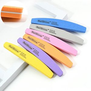 50st Washable Nail Files 100 180 Desinfectable Sponge Colorful Boat Supplies for Professional Manicure Products Nagelvijl 240314
