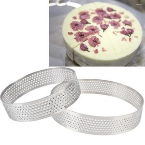 Stampi da forno Tortino perforato Torta Mousse Stampo Strumenti Torta Anello Biscotti Pasticceria Cerchio Taglierina Stampo per crostata 6 8 10 CM