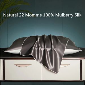 Natural 22 Momme 100 Mulberry Silk satin multicolor pillowcases pillow cases Envelope Clre standard queen king 4874cm 240325