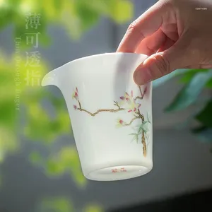 Conjuntos de chá Jingdezhen High-End Jade Porcelana Tea Set Pot Única Mão Pintada Grande Jarra Doméstica