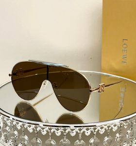 Pnnx loeweee Sunglasses Designer Sunglasses Oval Navigator for Women Fashion Metal Mask Silver Gold Green Lenses 100 Uv Resistant Luxury Retro Womens Vaca