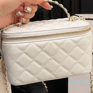 Designer -Kvinnor Mini Leather Crossbody Bag Classic Lady Handle Dragkedja Tote Bag French Fashion Quilted Multi Color Handbag