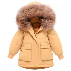 Daunenmantel Winteroverall Kinderjacke Oberbekleidung Junge Mädchen Warme Ente Kapuze Teenager Parka Kinderkleidung 4 - 12 13 Jahre alt