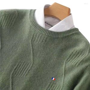 Camisolas masculinas mistura de caxemira macia roupas para jumpers engrossado quente o-pescoço inverno pullovers de natal masculino malha de lã