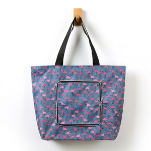 Customized Oxford-Stofffalt mit Fächern wasserdichte Reißverschluss Supermarkt Einkaufshandtaschen-Designertasche für Männer und Frauen DD-33