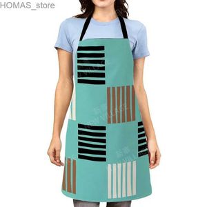 Grembiuli estetici da donna cucina grembiule bambini originali bambini impermeabili alla moda principessa cameriera lavoro grembiule geometria a prova di olio y240401rxg0